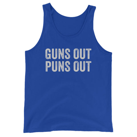 Guns Out Puns Out Tank Top