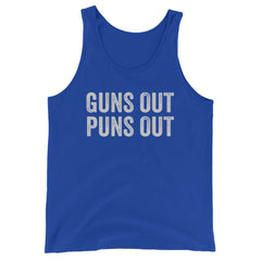 Guns Out Puns Out Tank Top